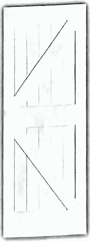 K-brace sliding barn door