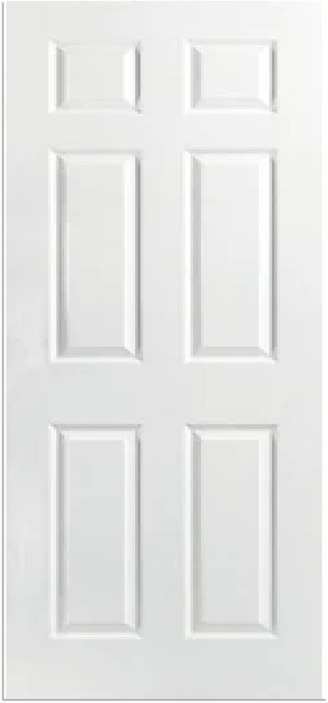 1-panel shaker door shown left-hand and right-hand