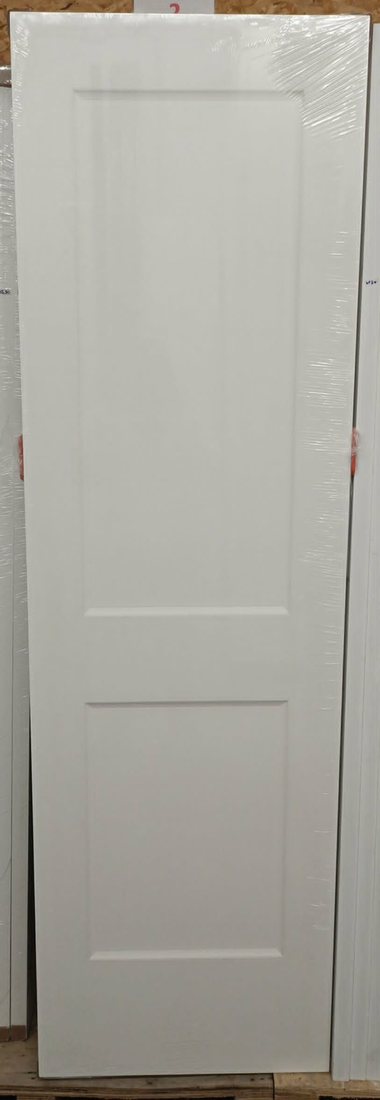 Completed prehung 2-panel shaker unit ready to ship